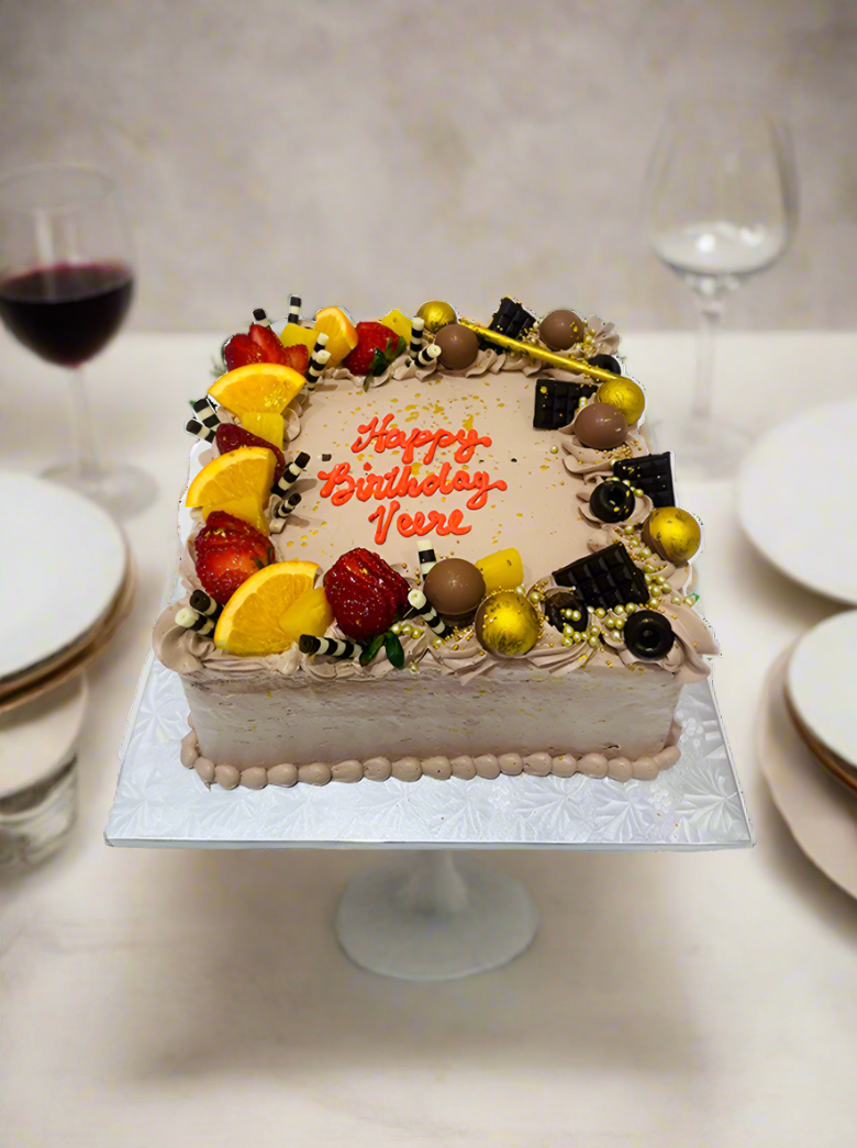 Choco Fruit Combo Cake
