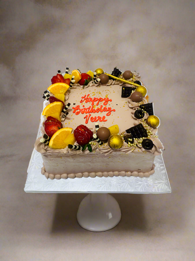 Choco Fruit Combo Cake