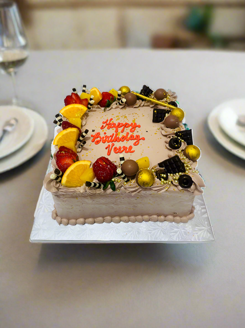 Choco Fruit Combo Cake