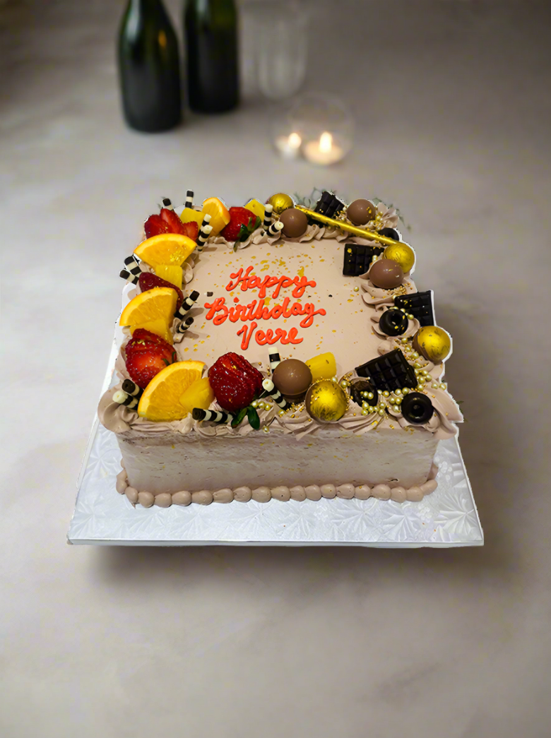 Choco Fruit Combo Cake