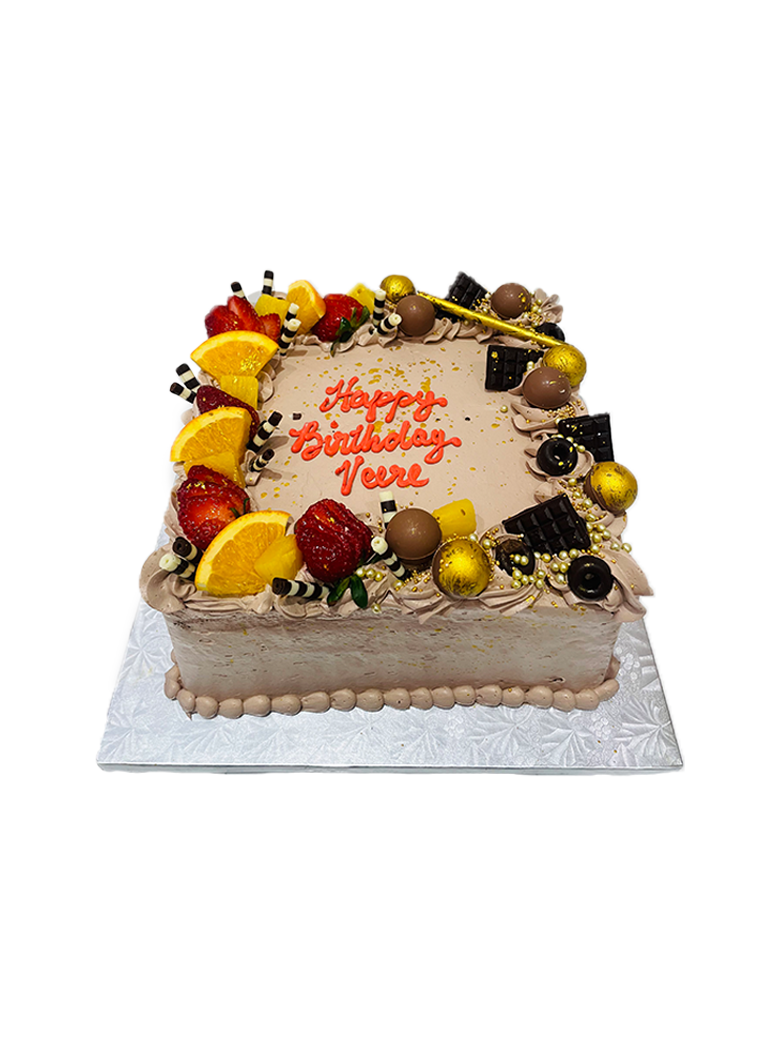 Choco Fruit Combo Cake
