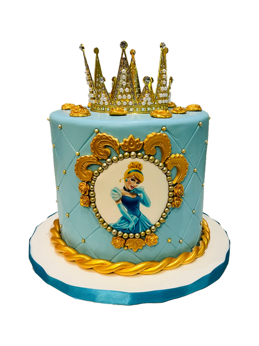 CINDERALLA FONDANT CAKE