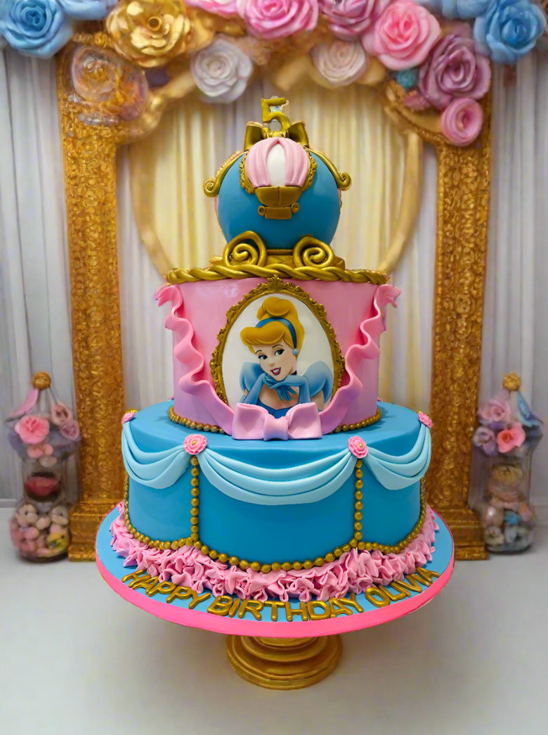 Enchanting Cinderella Tiered Cake