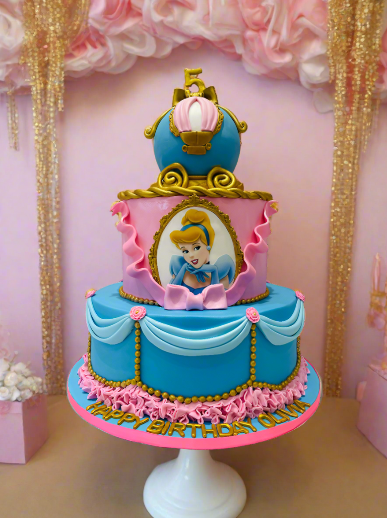 Enchanting Cinderella Tiered Cake