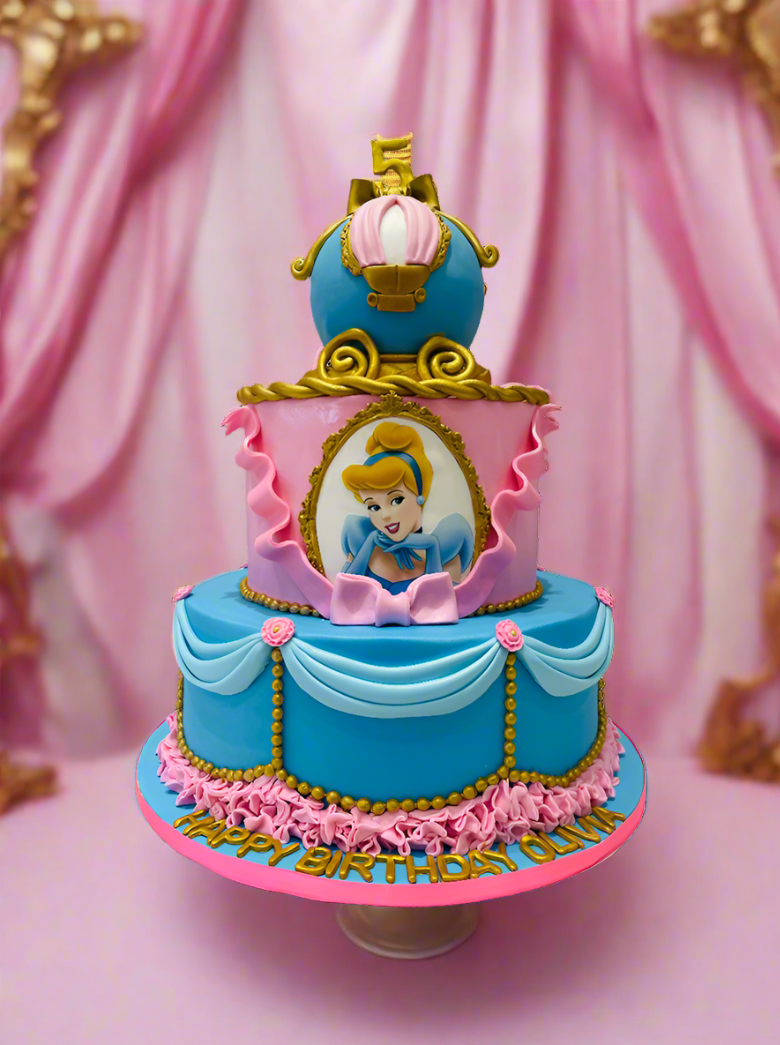 Enchanting Cinderella Tiered Cake
