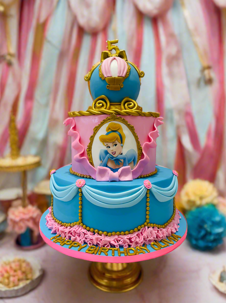 Enchanting Cinderella Tiered Cake