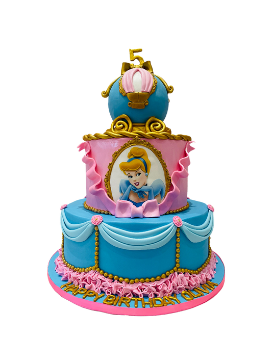 Enchanting Cinderella Tiered Cake