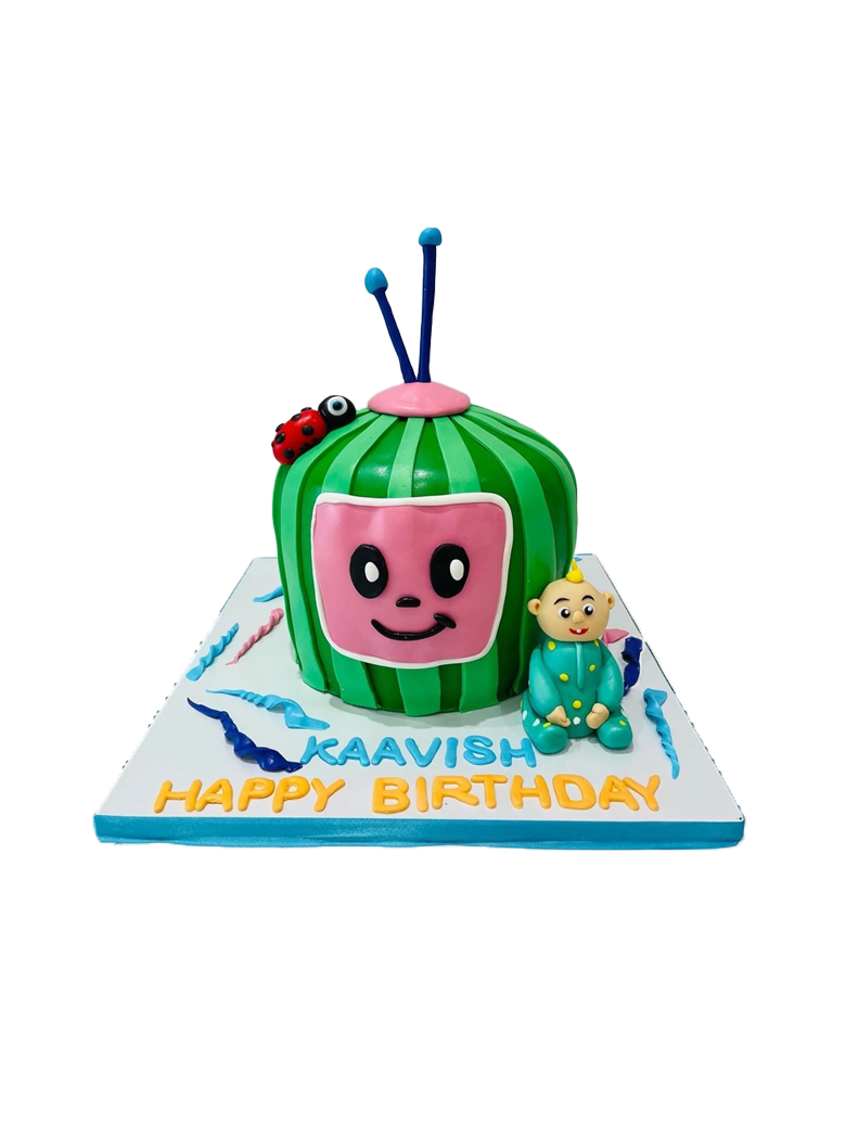 Kaavish Cocomelon Fondant Cake