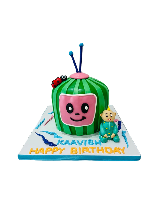 Kaavish Cocomelon Fondant Cake