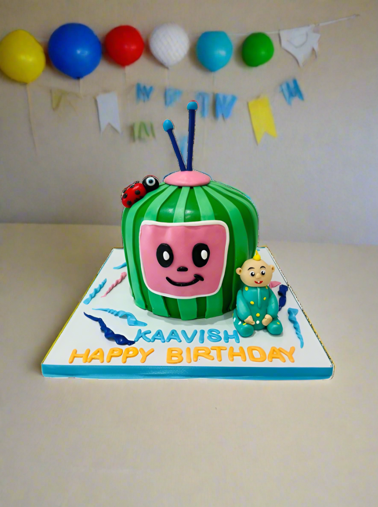 Kaavish Cocomelon Fondant Cake