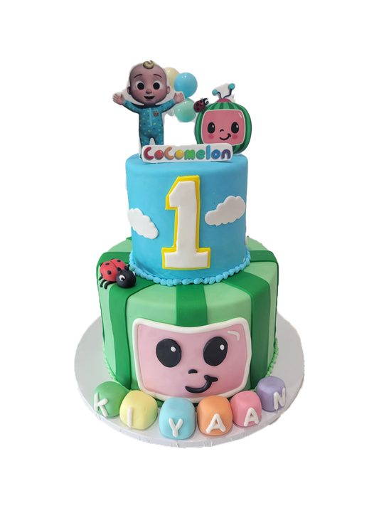 Kiyaan Cocomelon Fondant Cake