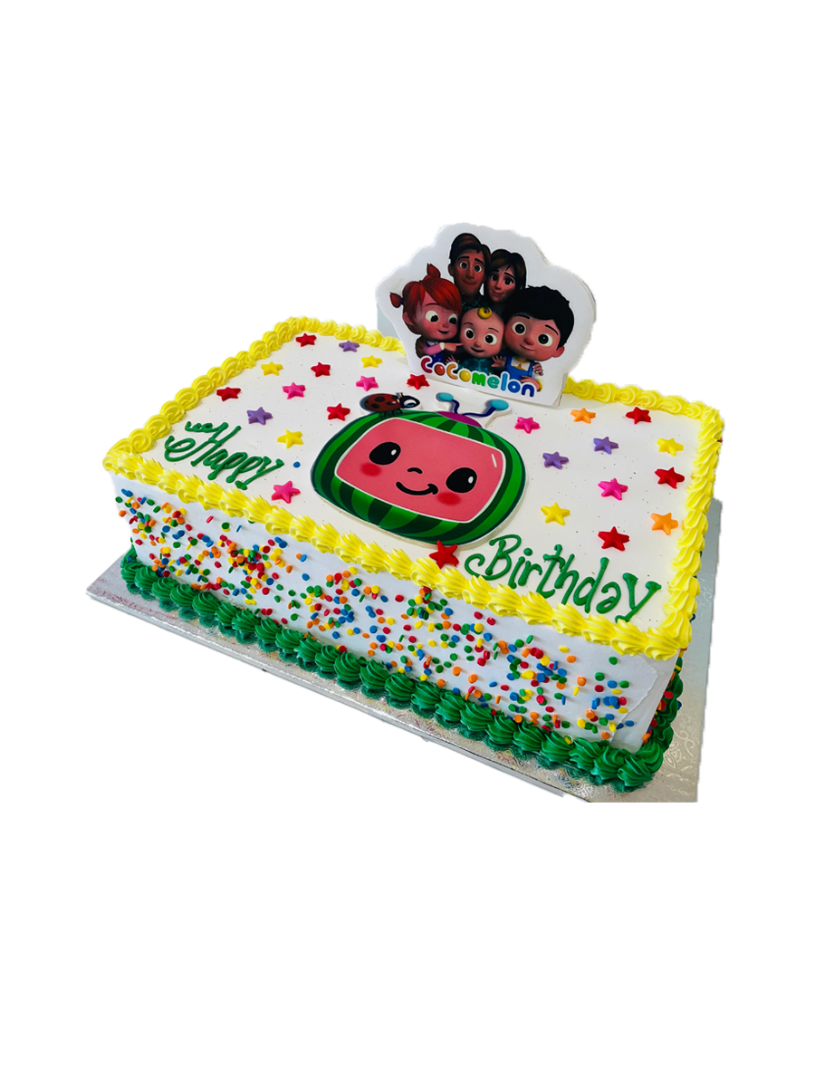 Cocomelon & Stars Cream Cake