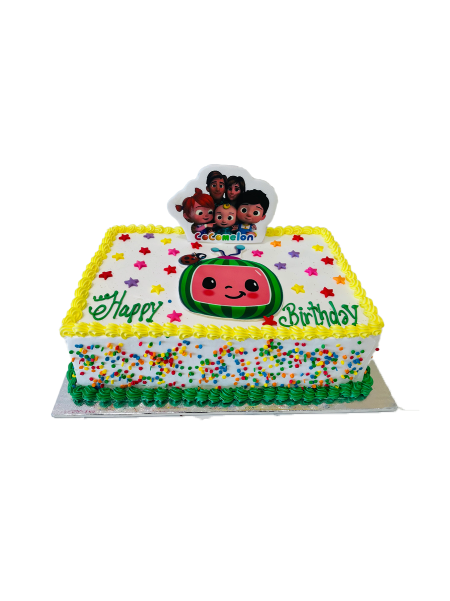 Cocomelon & Stars Cream Cake