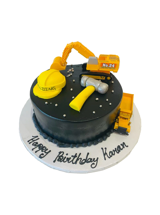 Construction Theme Cake