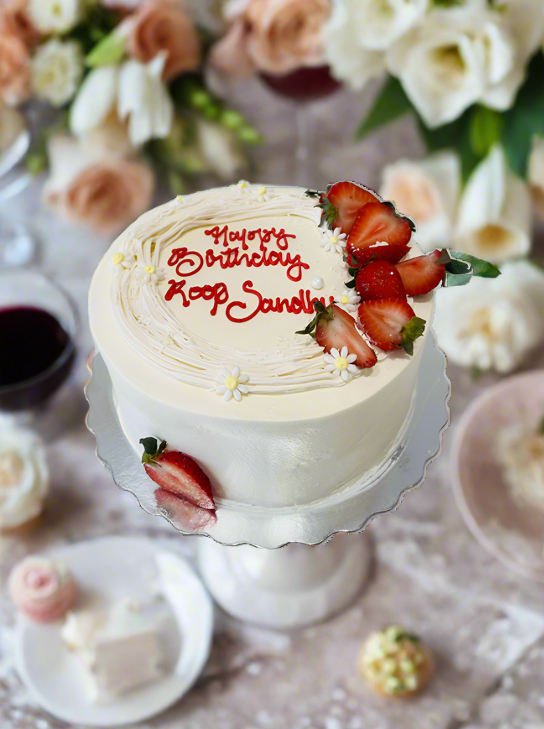 Roop Strawberry Birthday Cake