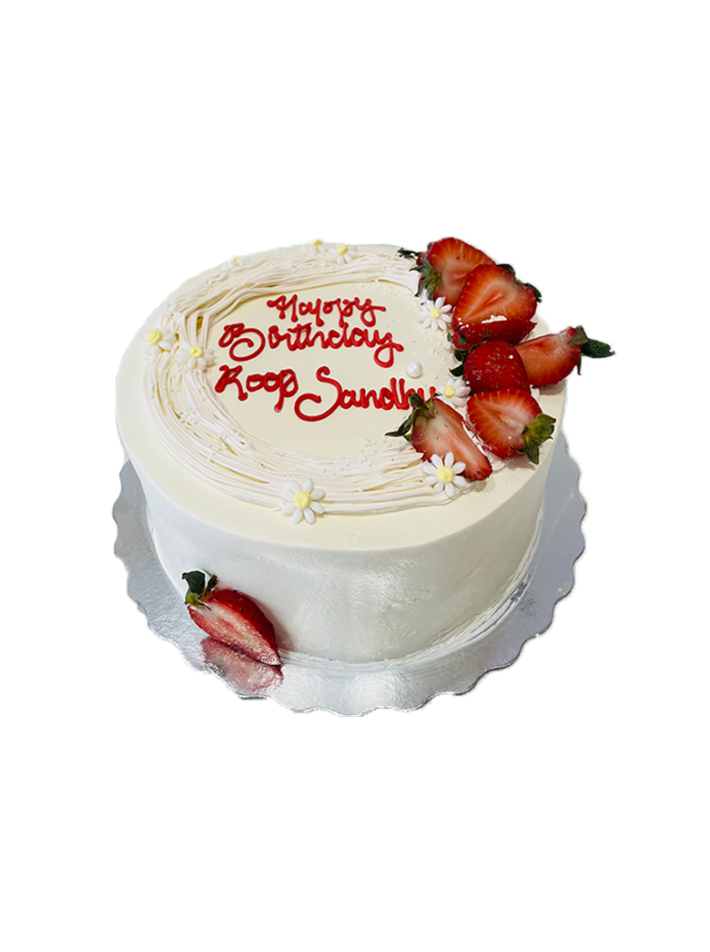 Roop Strawberry Birthday Cake