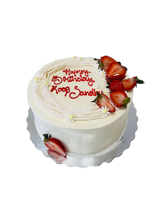 Roop Strawberry Birthday Cake