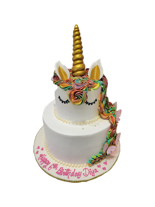 Diya Unicorn Tiered Cake
