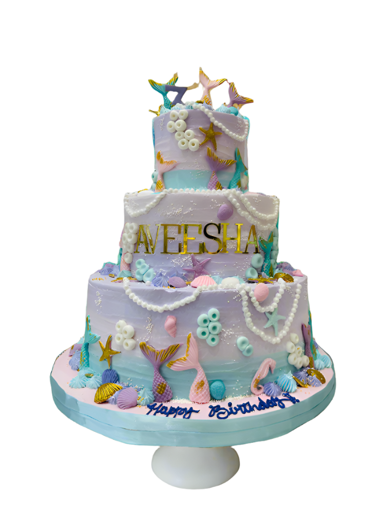Dhvani Mermaid Tiered Cream Cake