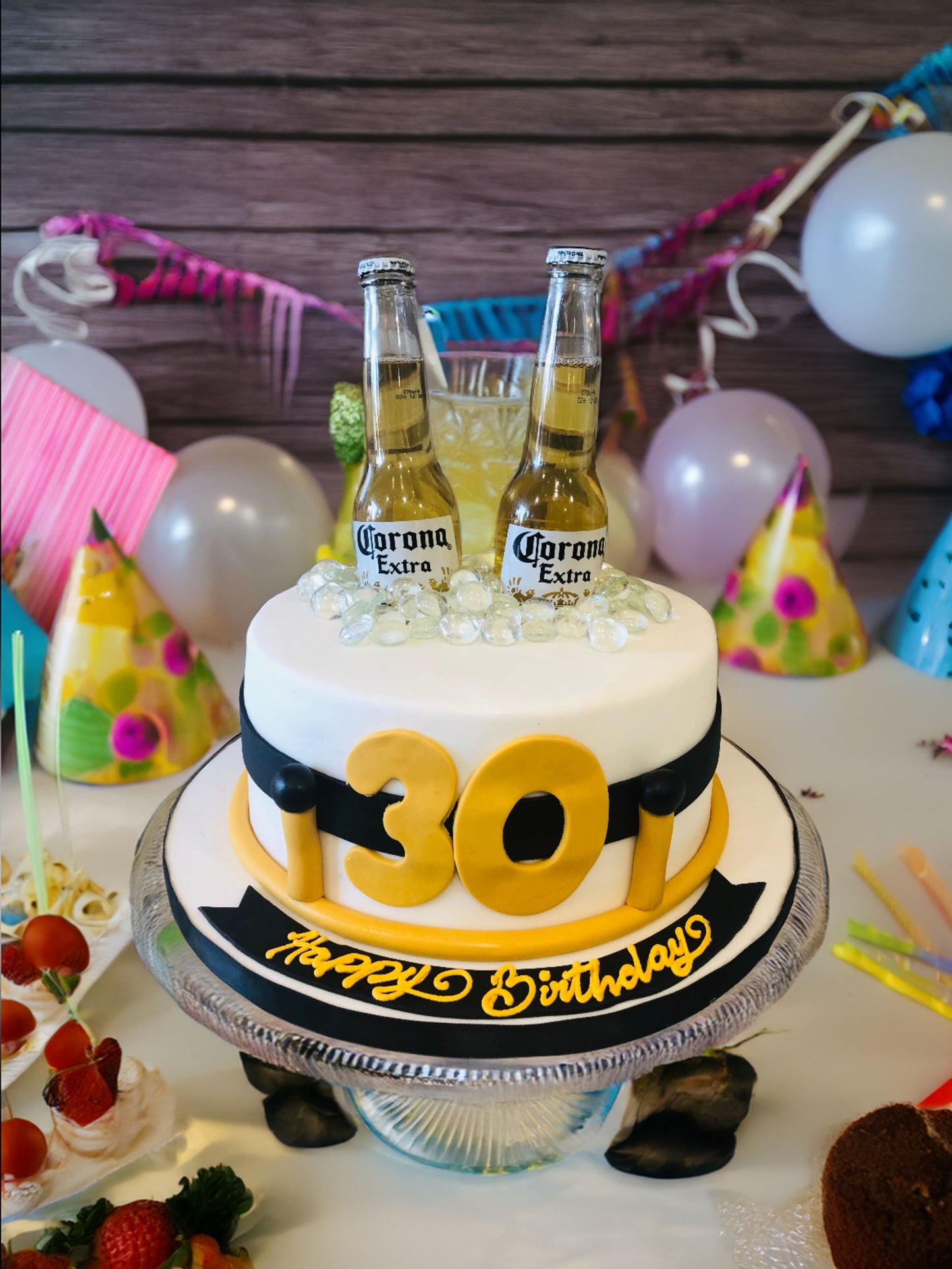 Corona Extra Beer Bottle Cake