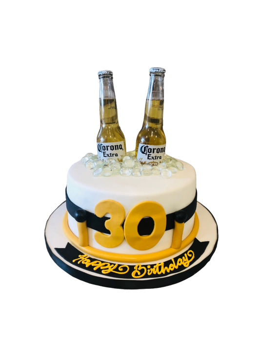 Corona Extra Beer Bottle Cake