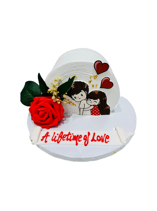 Elegant Couple's Arch Celebration Cake