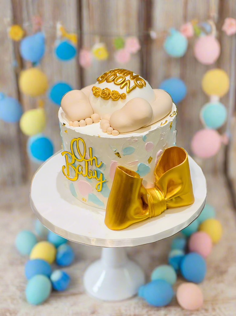 Crawling Baby Cream Cake