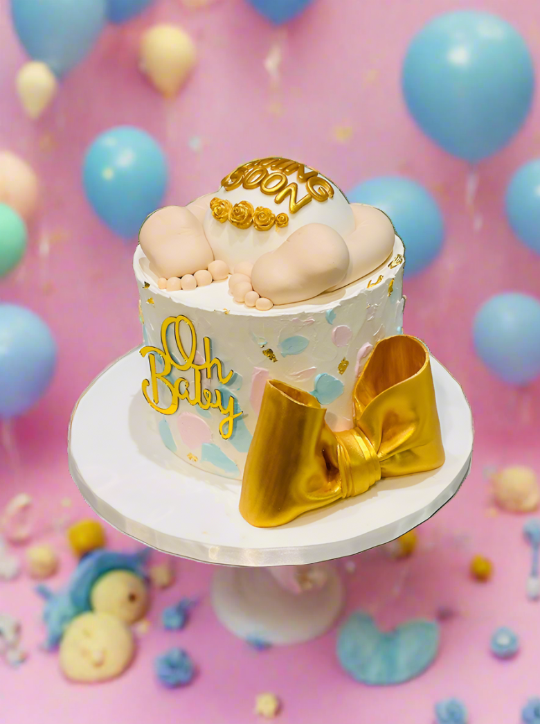 Crawling Baby Cream Cake