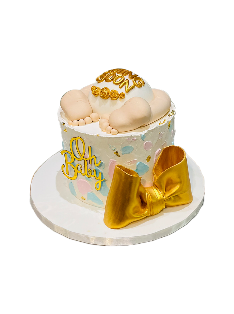 Crawling Baby Cream Cake