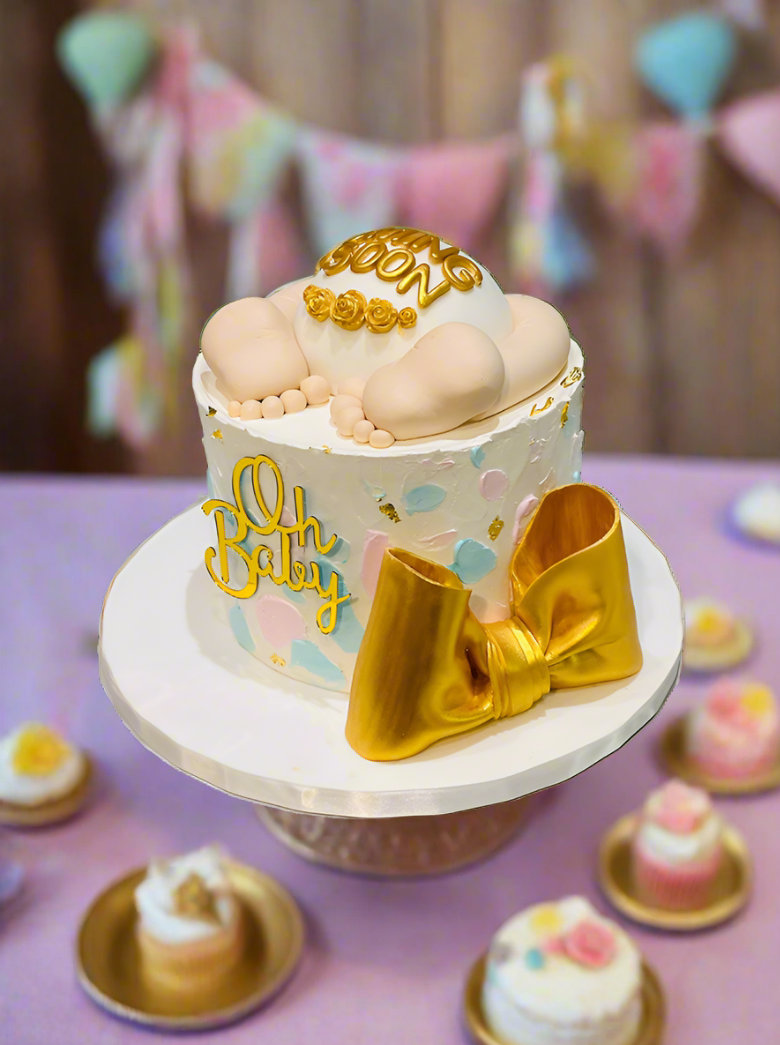 Crawling Baby Cream Cake