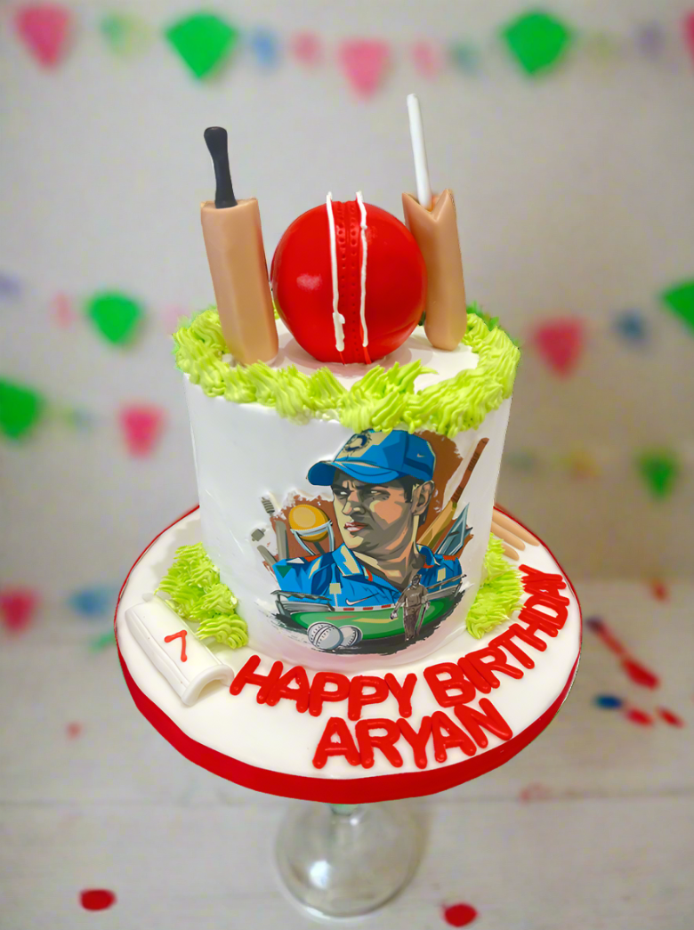 Cricket Cream Birthday Cake