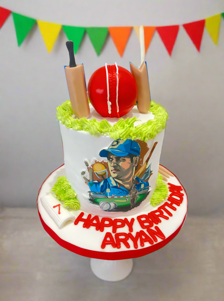 Cricket Cream Birthday Cake