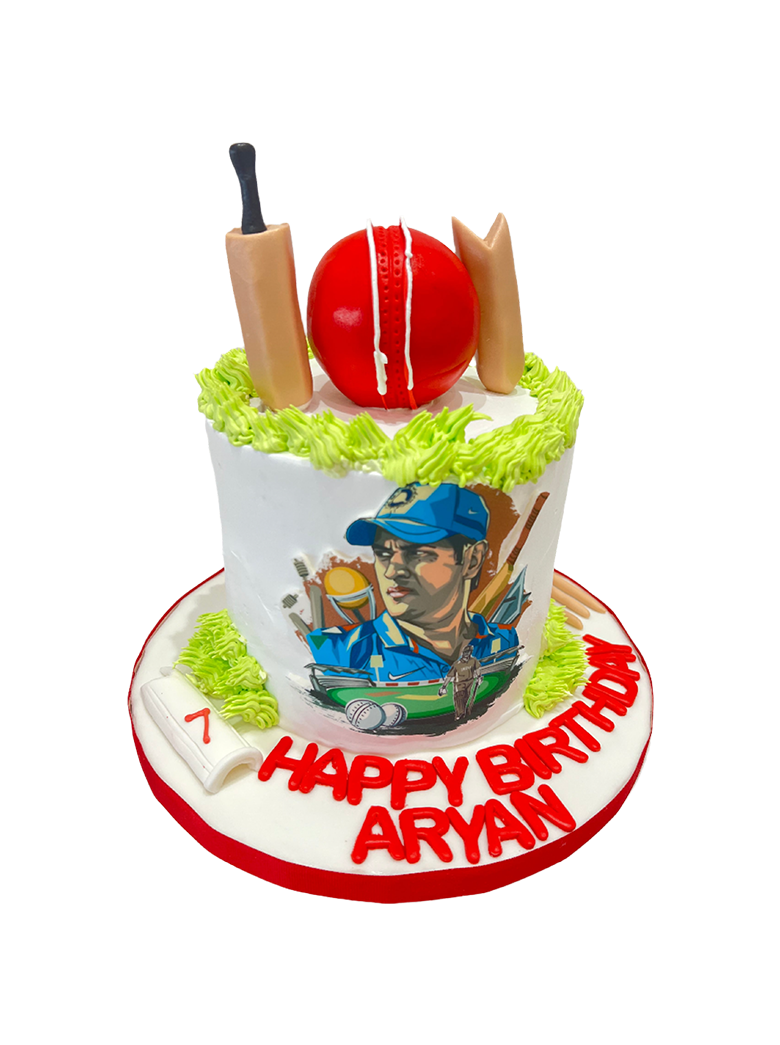 Cricket Cream Birthday Cake