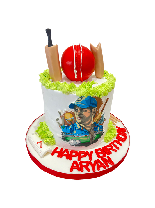Cricket Cream Birthday Cake