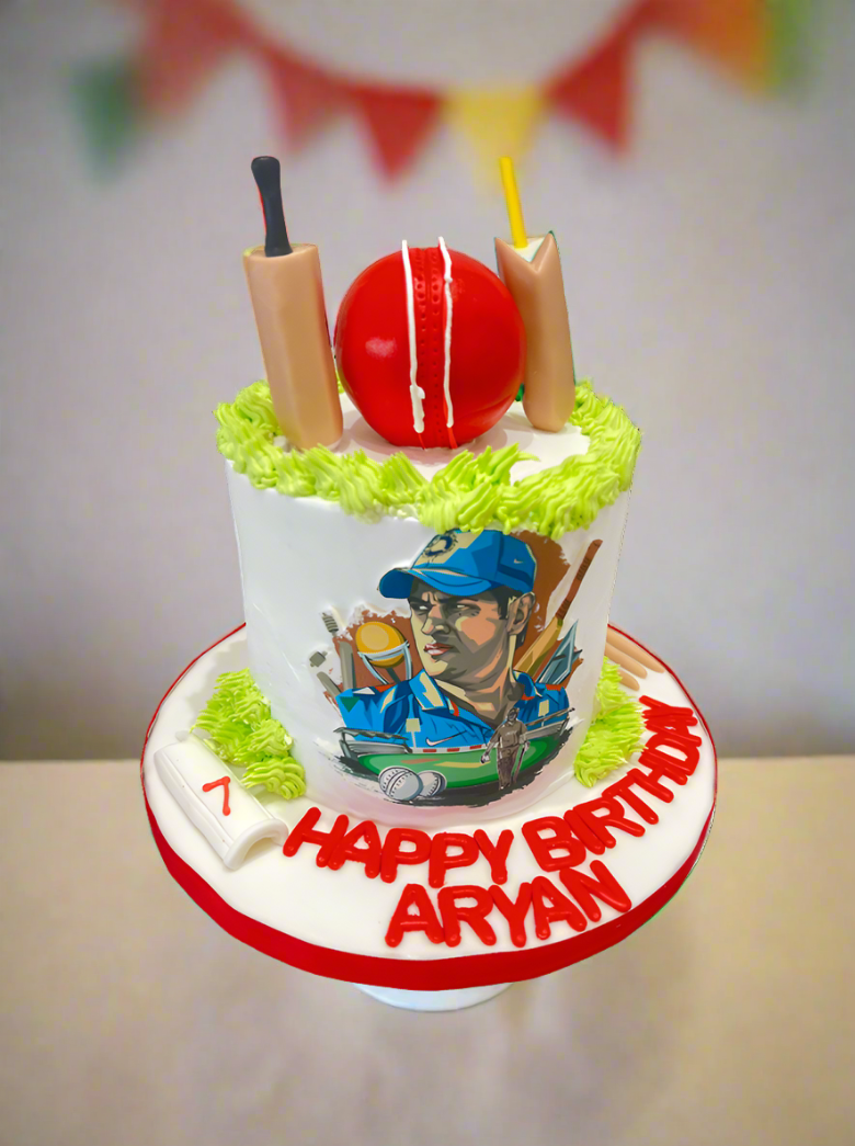 Cricket Cream Birthday Cake