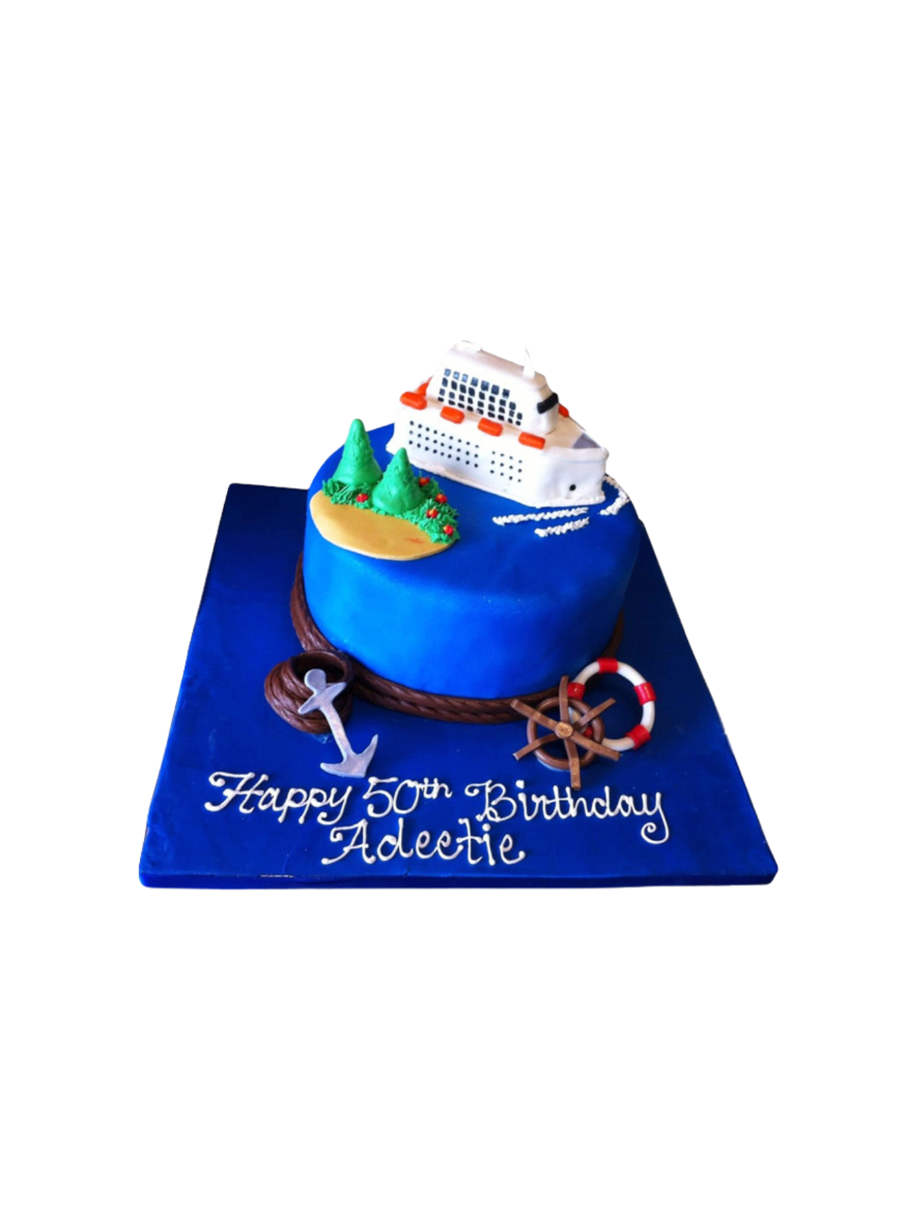 Cruise Fondant Cake