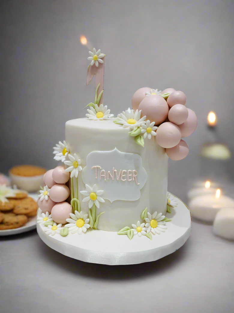 Charming Daisy Field Cake