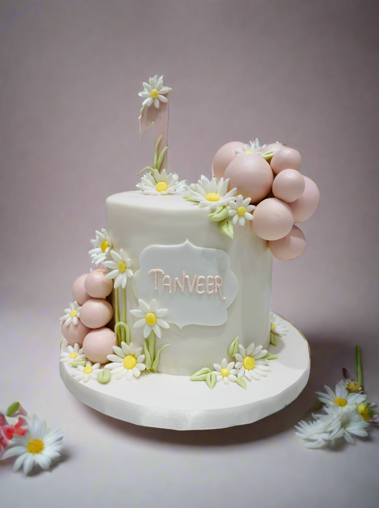 Charming Daisy Field Cake