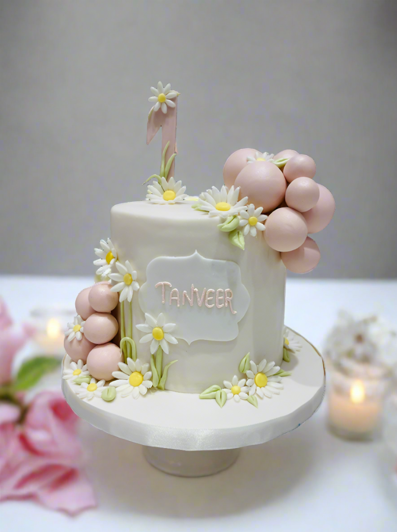 Charming Daisy Field Cake