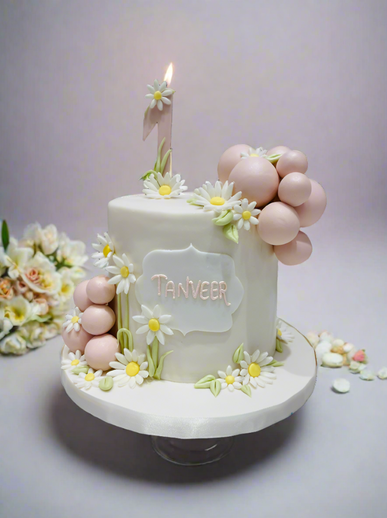 Charming Daisy Field Cake