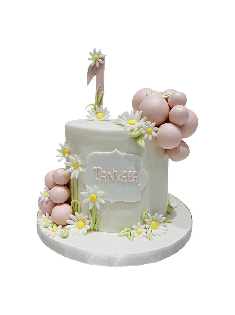 Charming Daisy Field Cake