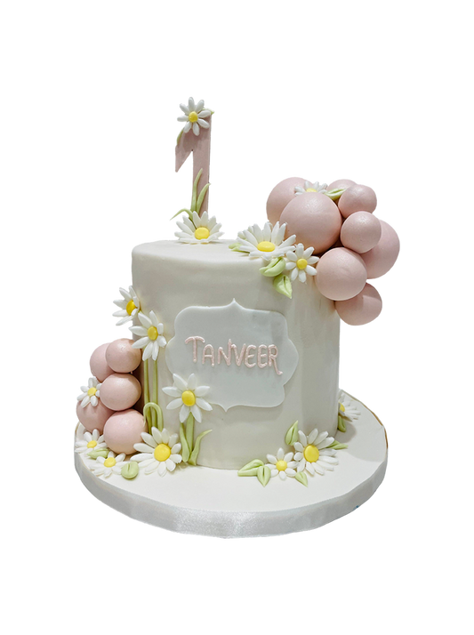 Charming Daisy Field Cake