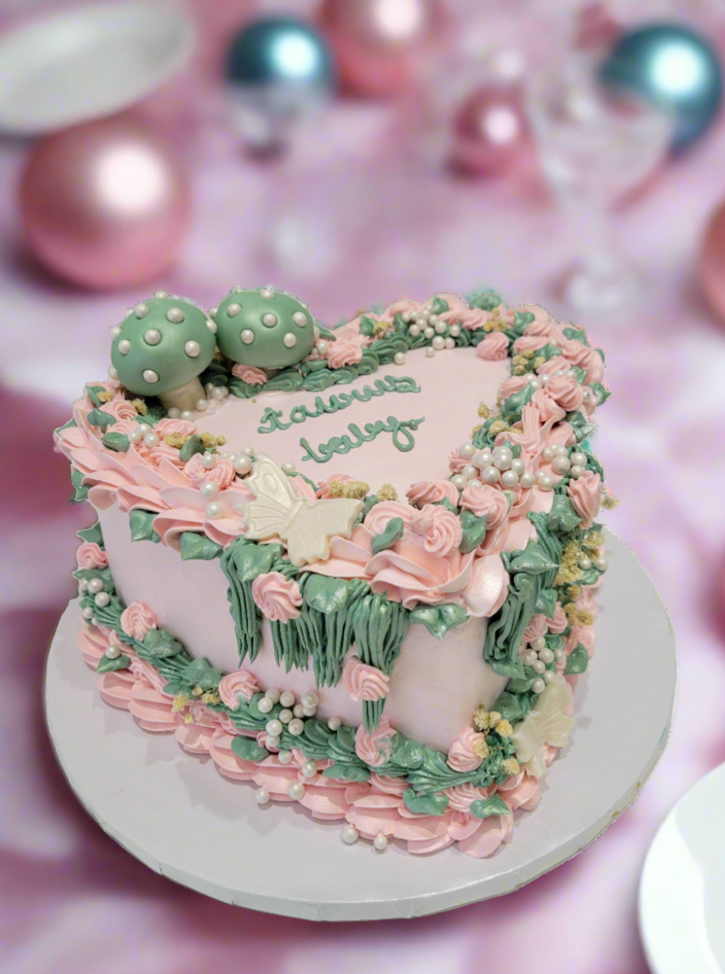 Taurus Baby Heart Cake