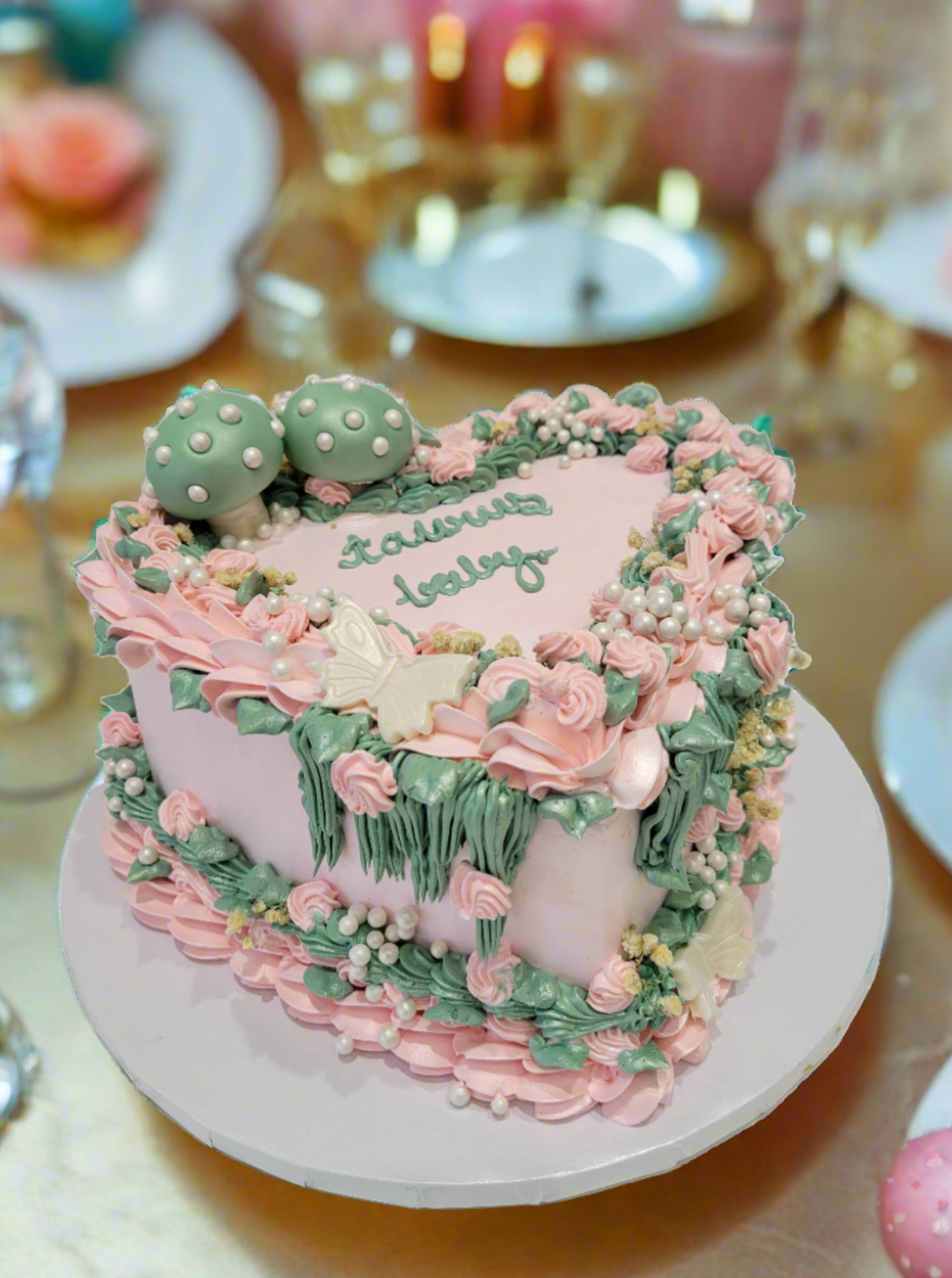 Taurus Baby Heart Cake