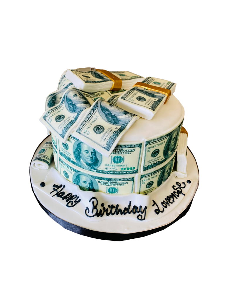 American Dollar Fondant Cake