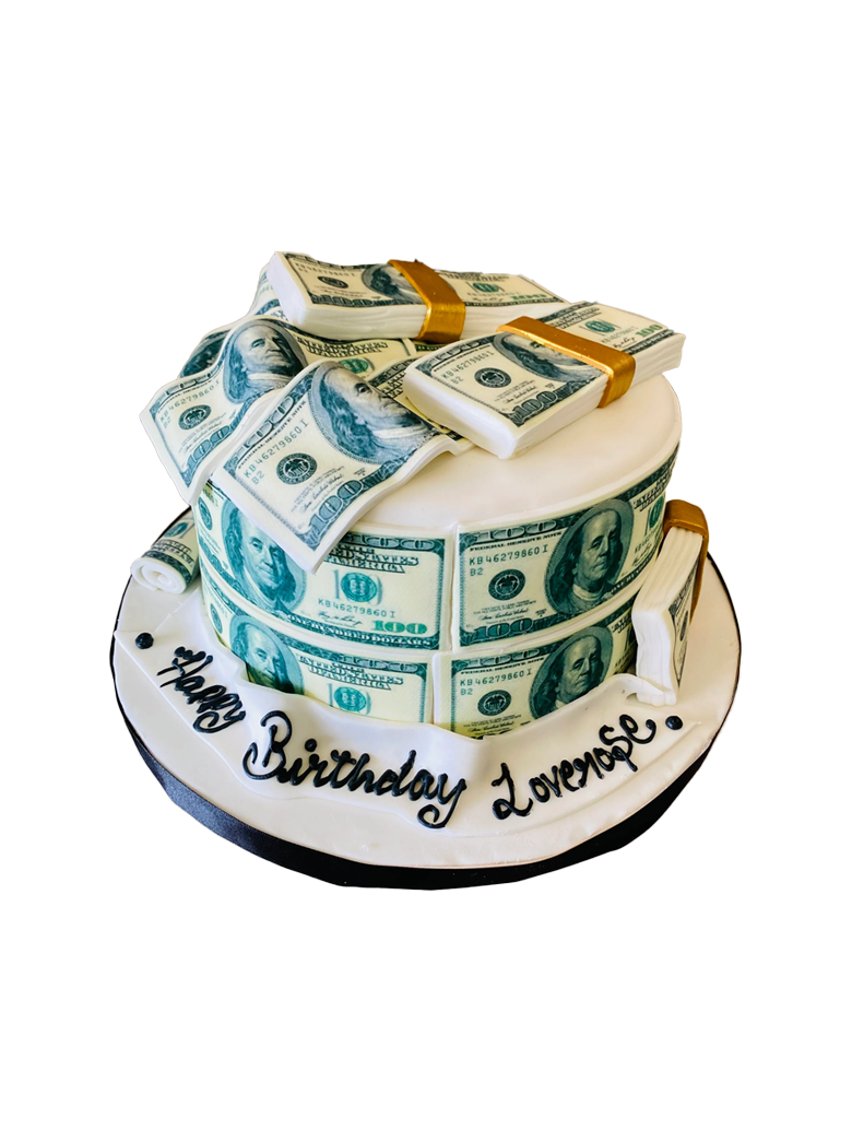 American Dollar Fondant Cake