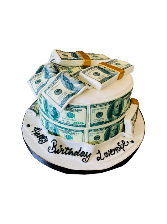 American Dollar Fondant Cake
