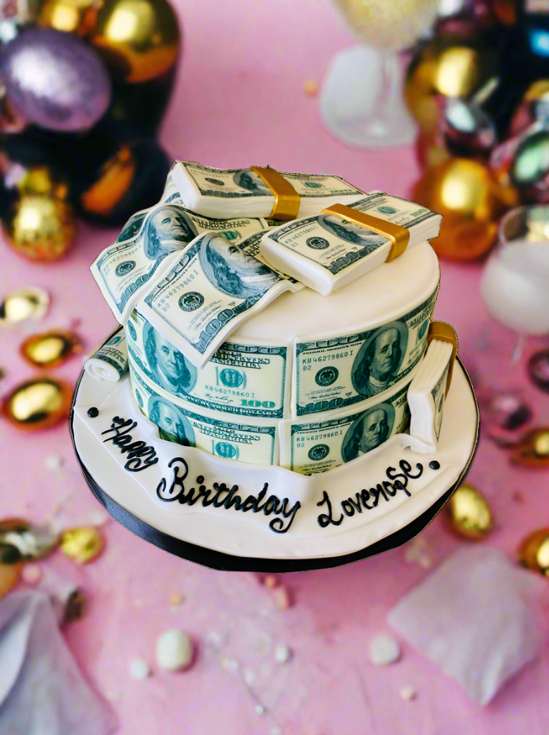 American Dollar Fondant Cake