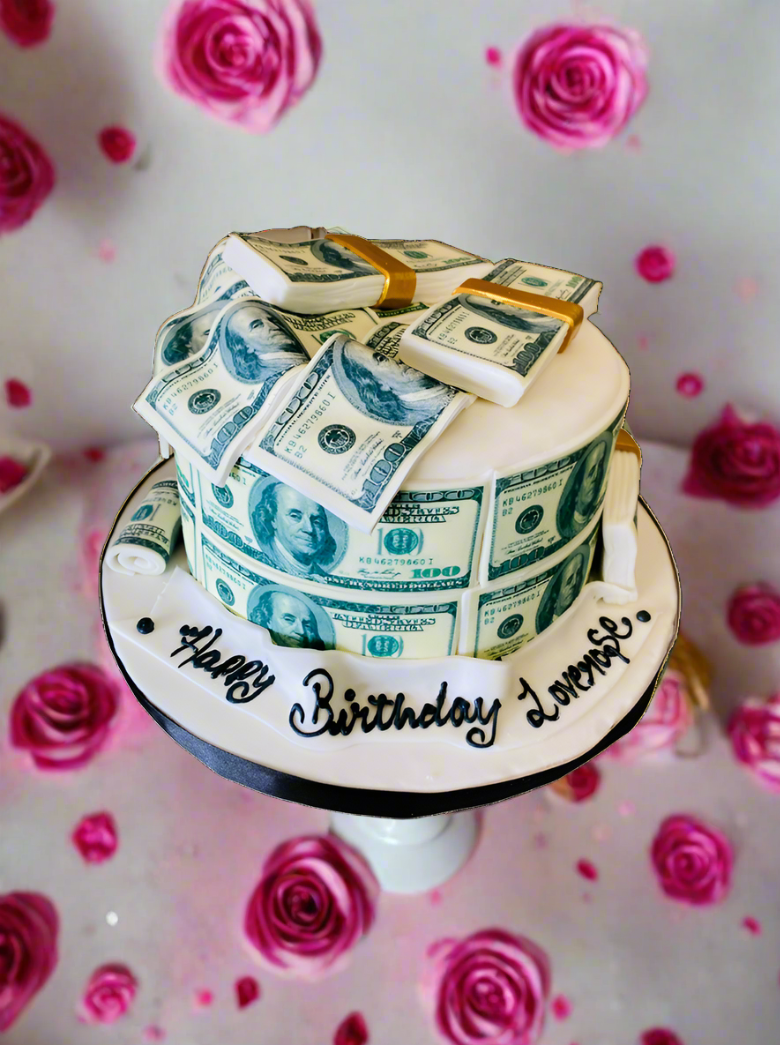 American Dollar Fondant Cake