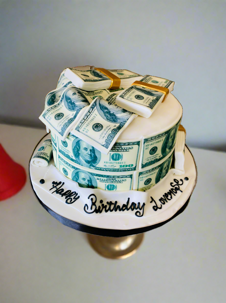 American Dollar Fondant Cake